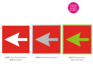 Fire Point Arrow Symbol Notice