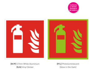 Fire Extinguisher Symbol Notice