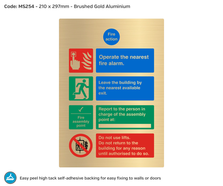 ms252-254 silver gold 4 part fire action a4