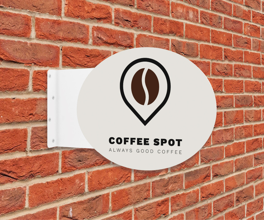 pcs002 projecting sign oval