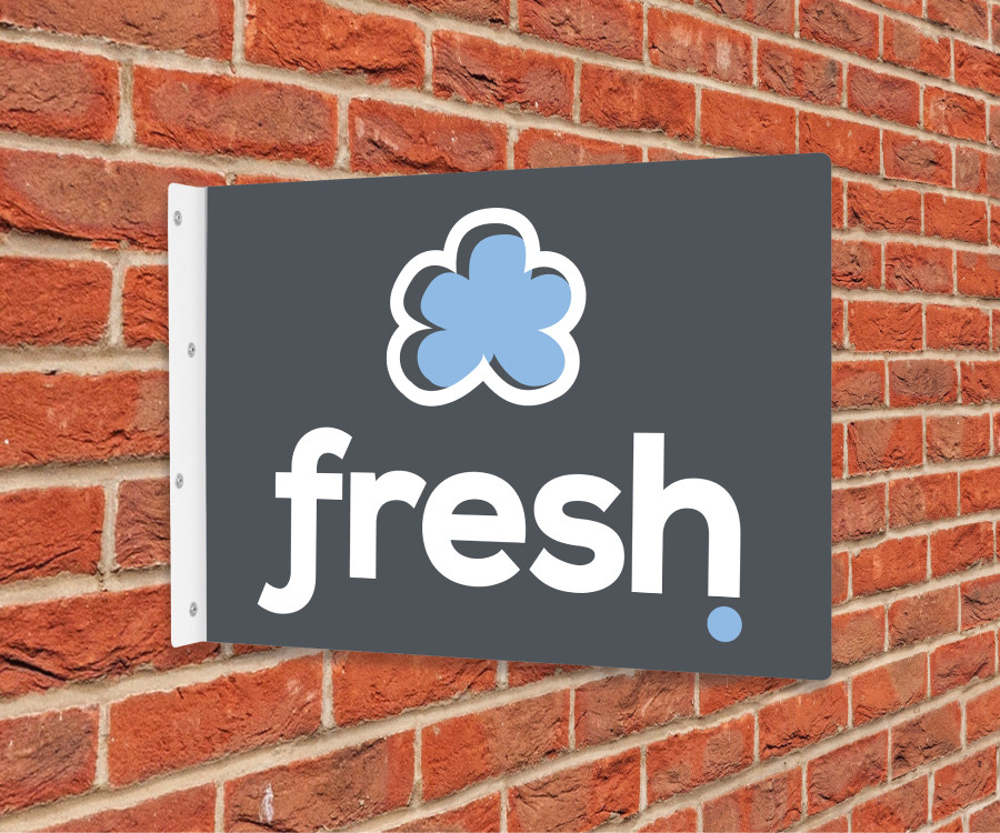 pcs003 projecting sign round rectangle