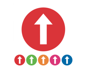 Arrow Symbol Colour School Floor Marker/ Graphic