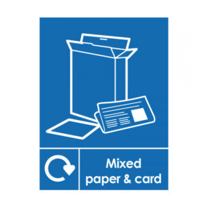 Mixed Paper & Card Recycling Notice