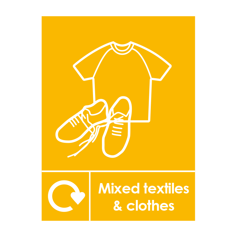 Mixed Textiles & Clothes Recycling Notice