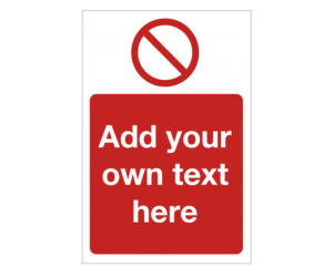 Prohibition Create your own Catering Sign