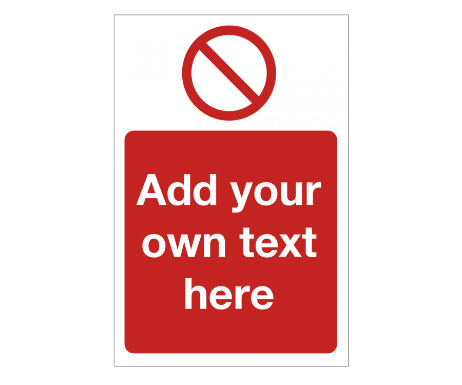 Prohibition Create your own Catering Sign