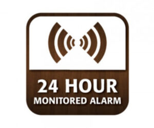 24 Hour Monitored Alarm - Window Sticker