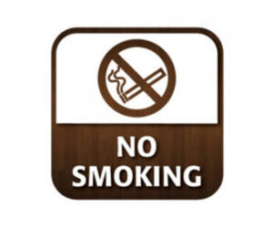 No Smoking - Window Sticker