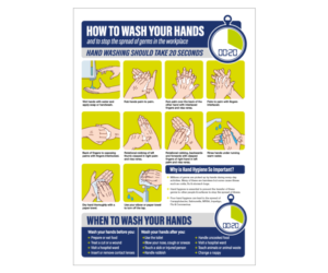 How To Wash Your Hands In The Workplace Notice