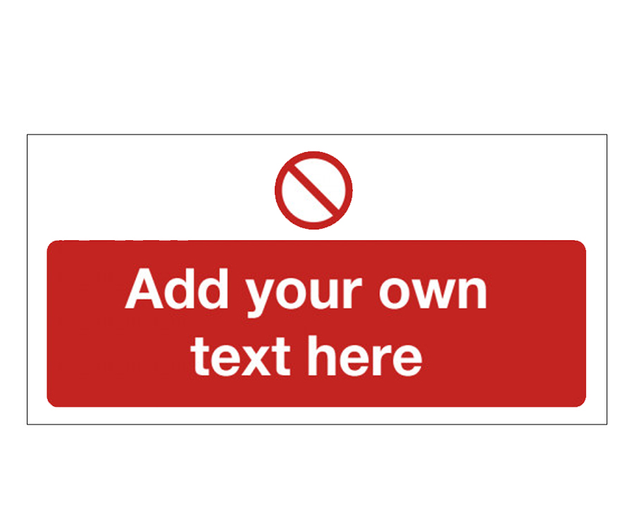 Prohibition Create your own Catering Sign