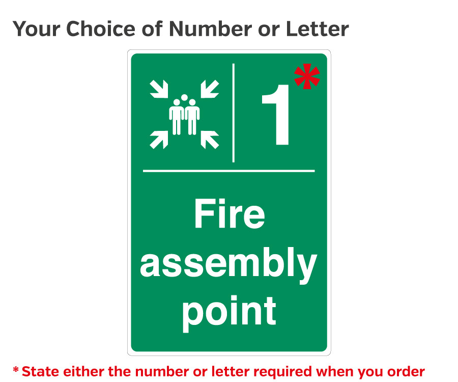 es270 post mounted fire assembly point with number 400x600
