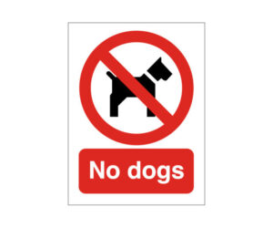 No Dogs Notice
