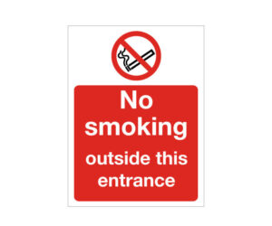 No Smoking Outside This Entrance Notice