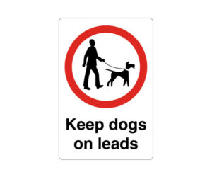 Keep Dogs on Leads - Dog Walker Notice