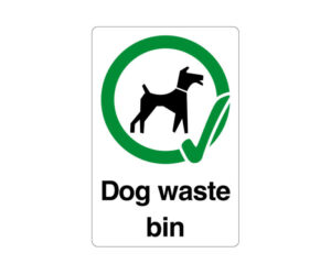 Dog Waste Bin - Dog Walker Notice