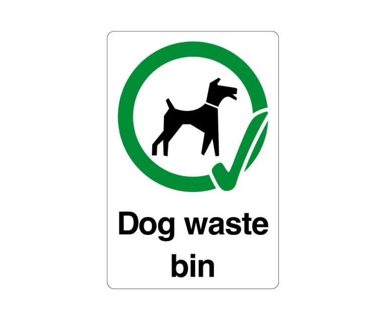 Dog Waste Bin - Dog Walker Notice