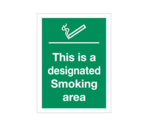 Designated Smoking Area Notice
