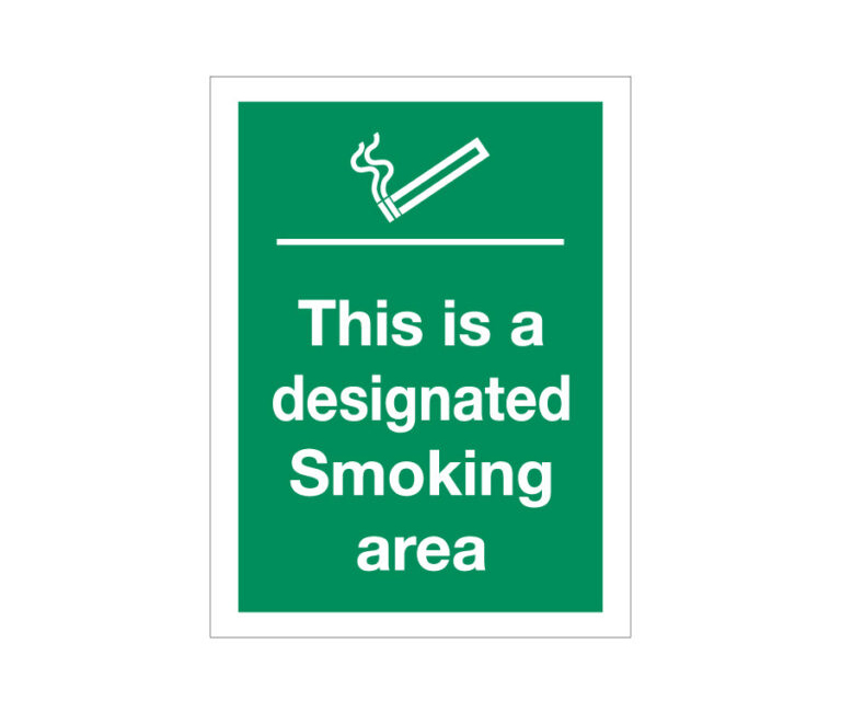 Designated Smoking Area Notice