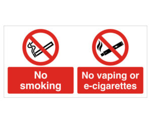 No Smoking, No Vaping or E-Cigarettes Notice