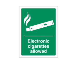 Electronic Cigarettes Allowed Notice