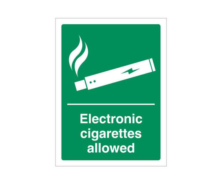 Electronic Cigarettes Allowed Notice