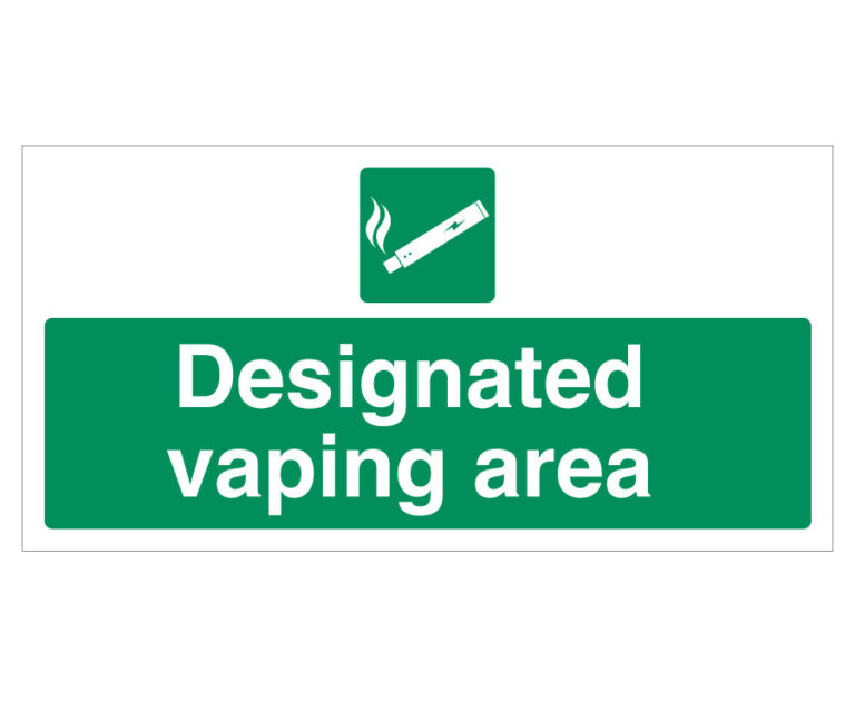 Designated Vaping Area Notice