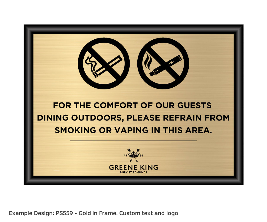ps558-559-560-561 hospitality custom notice a4 landscape