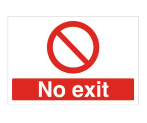 No Exit Notice
