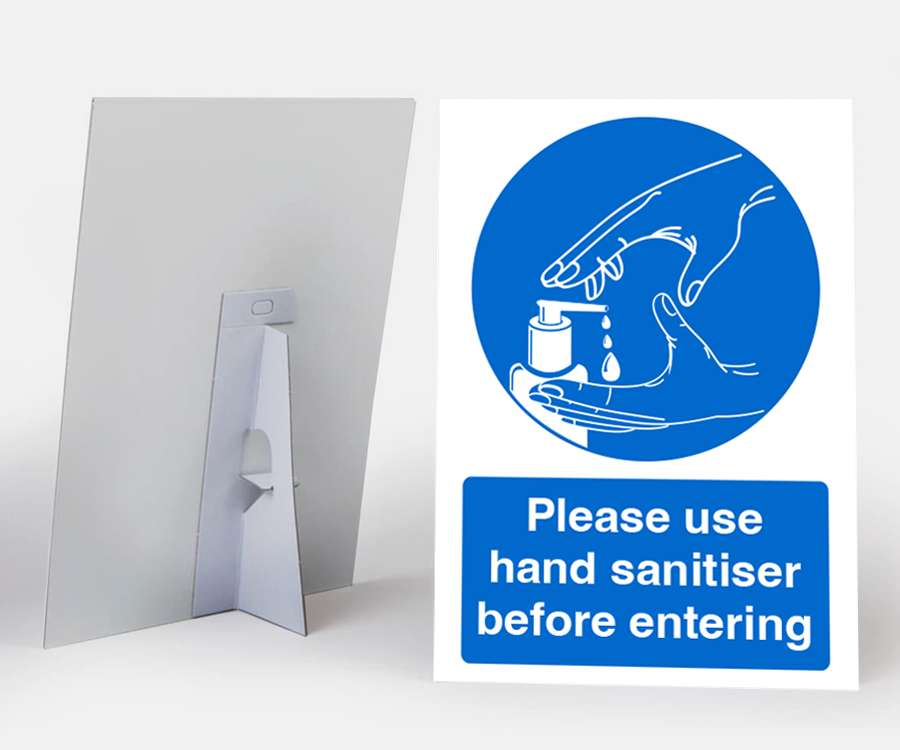 Please Use Hand Sanitiser Before Entering - Countertop Notice