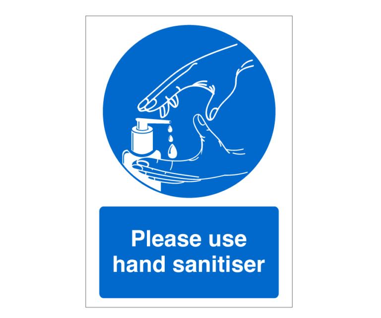Please Use Hand Sanitiser Notice