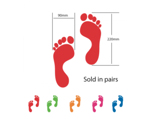 Funky Feet School & Nursery Social Distancing Floor Graphics - SD252