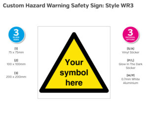 Custom Hazard Warning Safety Signs