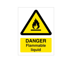 Danger Flammable Liquid Notice