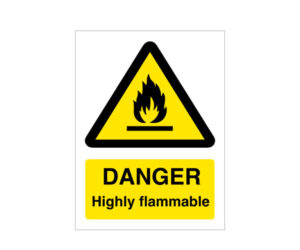 Danger Highly Flammable Notice