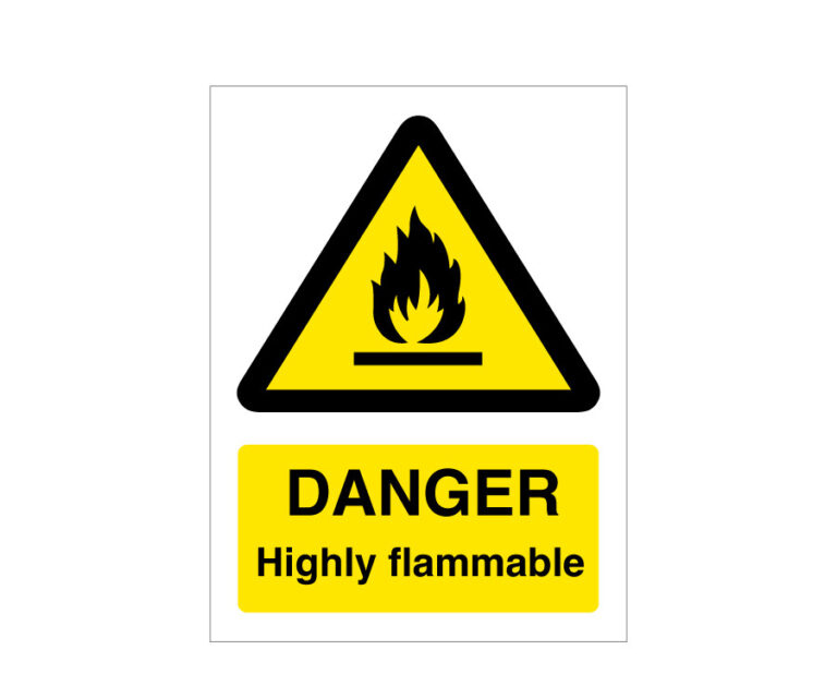 Danger Highly Flammable Notice
