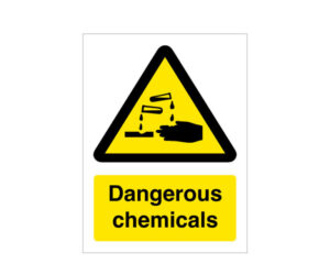 Warning Dangerous Chemicals Notice