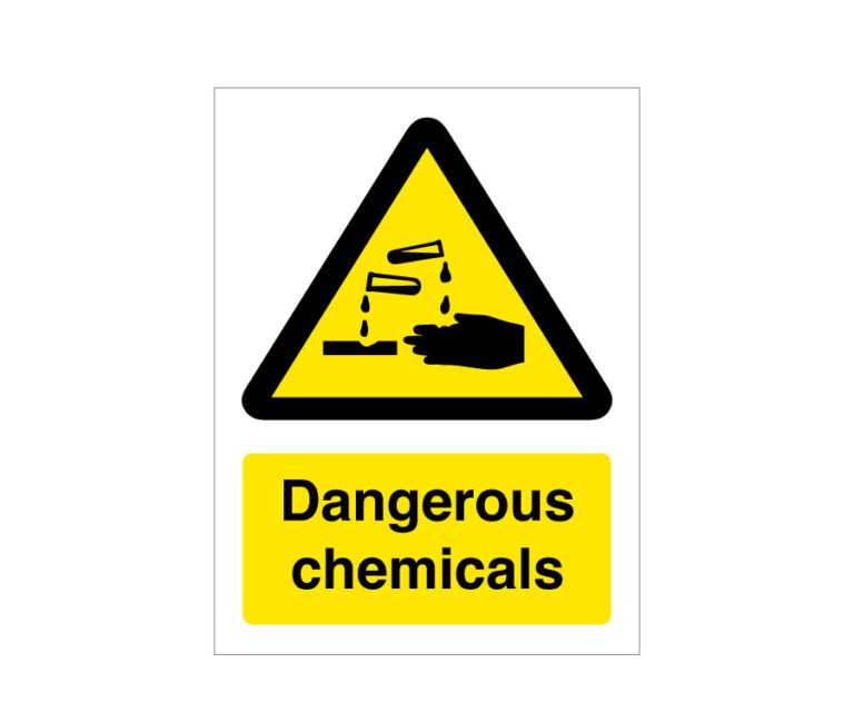 Warning Dangerous Chemicals Notice