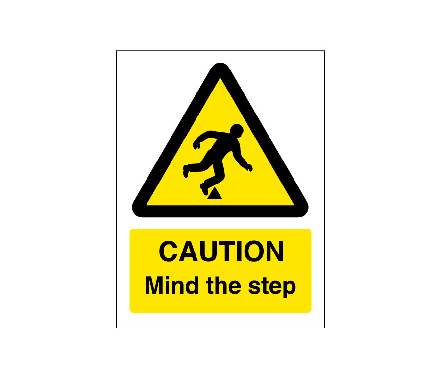 Caution Mind The Step Safety Notice