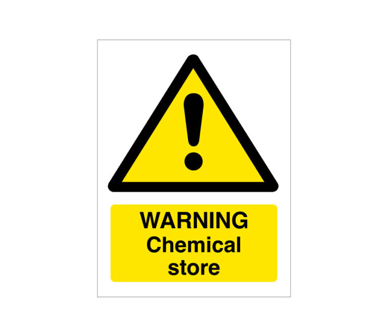 Warning Chemical Store Notice
