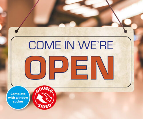 Full Colour Traditional Open / Closed Notice - Cater Signs