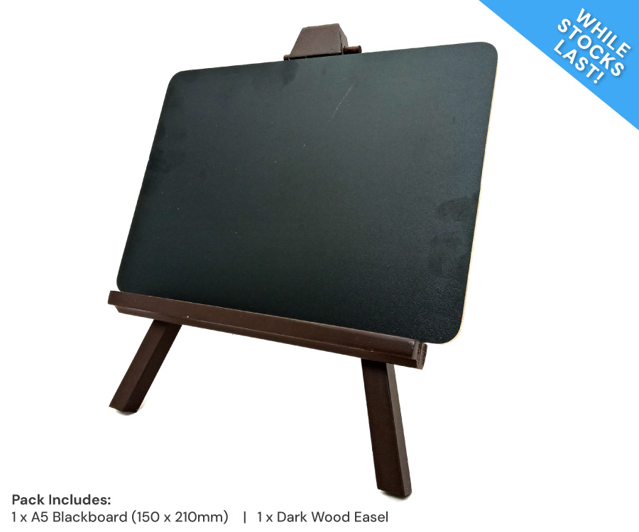 DS157 Countertop Chalkboard+Easel