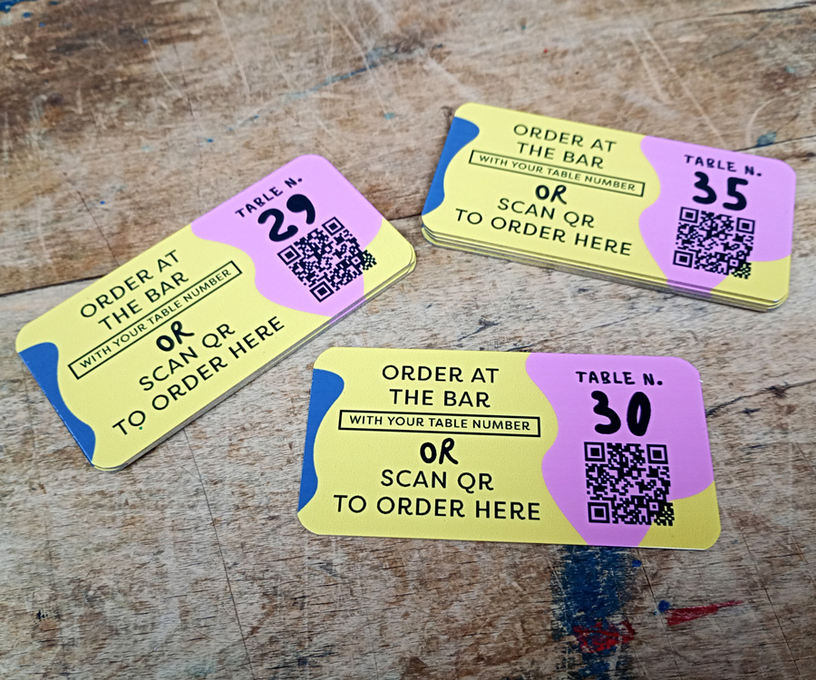 Spill Bar 80x40mm FC QR Codes