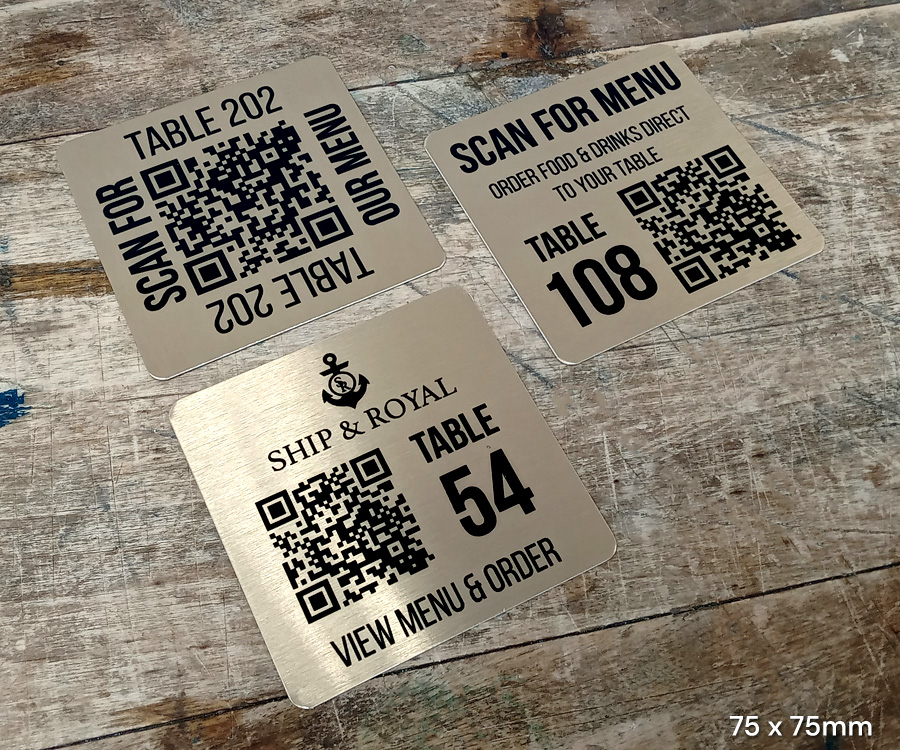 classic gold square qr codes 75x75