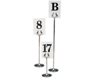 Stainless Steel Banquet Table Number Stands
