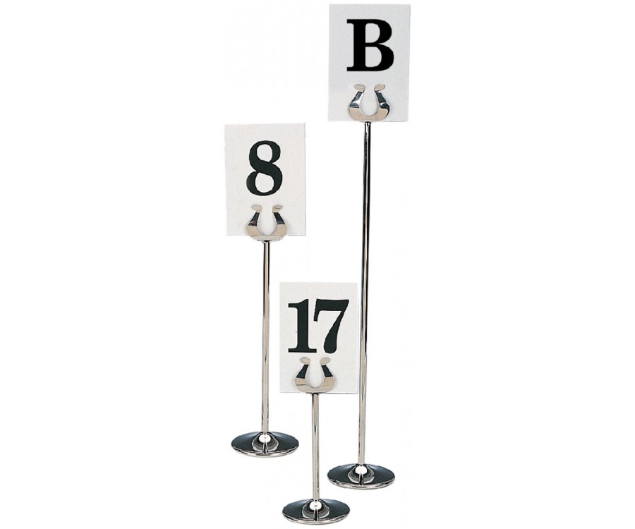 Stainless Steel Banquet Table Number Stands