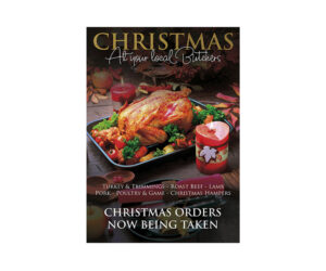 Christmas Orders Now Being Taken Butcher Poster
