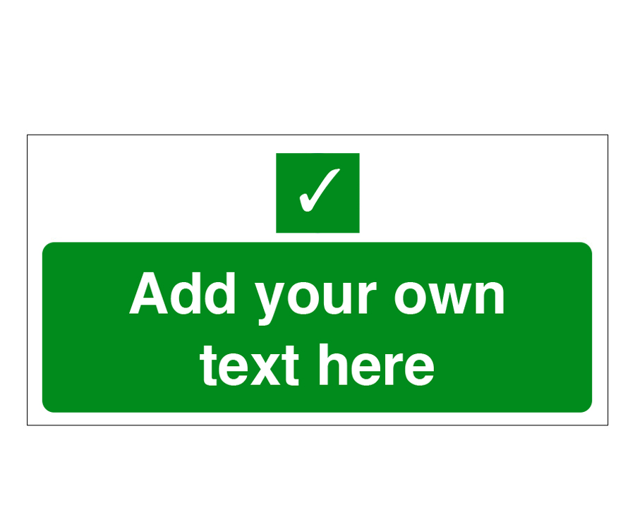 Safe Condition Create your own Catering Sign