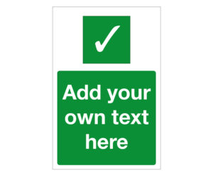 Safe Condition Create your own Catering Sign