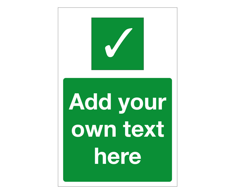 Safe Condition Create your own Catering Sign