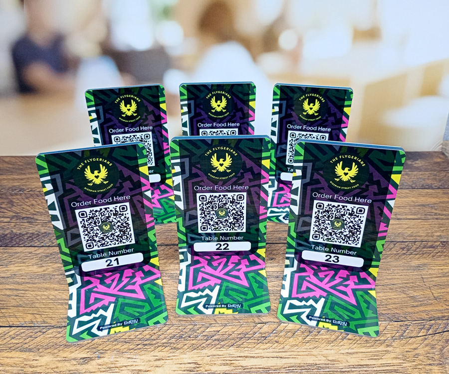 Branded Tabletop Menu Holders